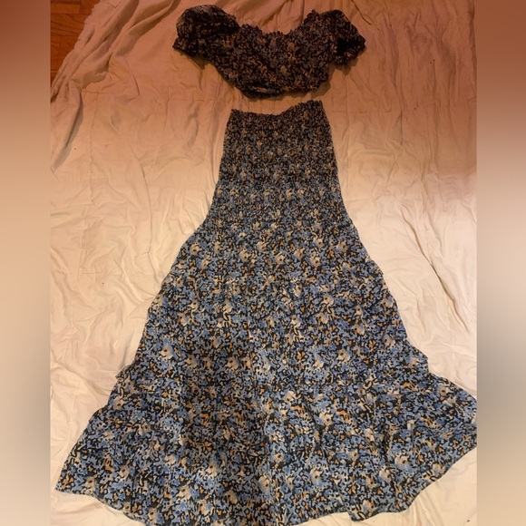 Luxxel Floral Maxi Skirt & top - Picture 1 of 9